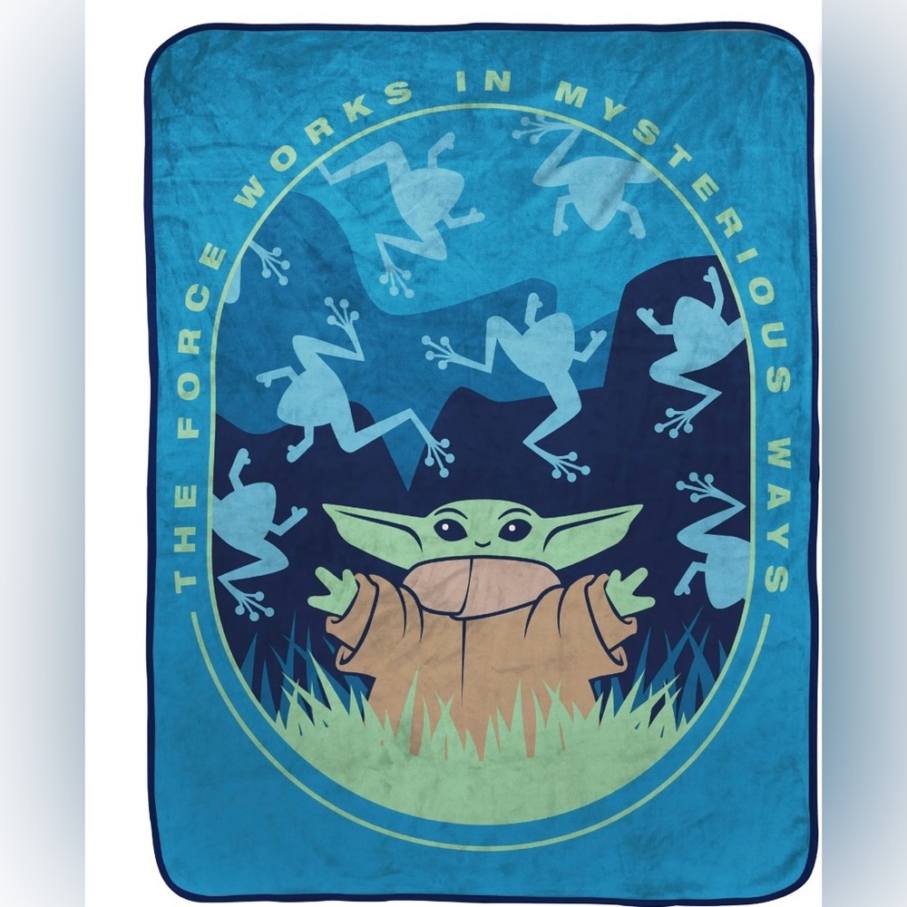 Disney Baby Yoda Kids Throw Blanket! NEW!